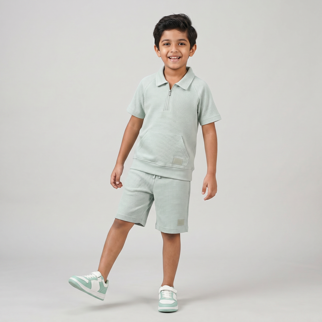Boys Solid Polo T-Shirt