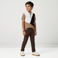 Boys Cotton Cut and Sew Zipper Polo T-Shirt