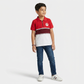 Boys Cotton Cut and Sew Zipper Polo T-Shirt