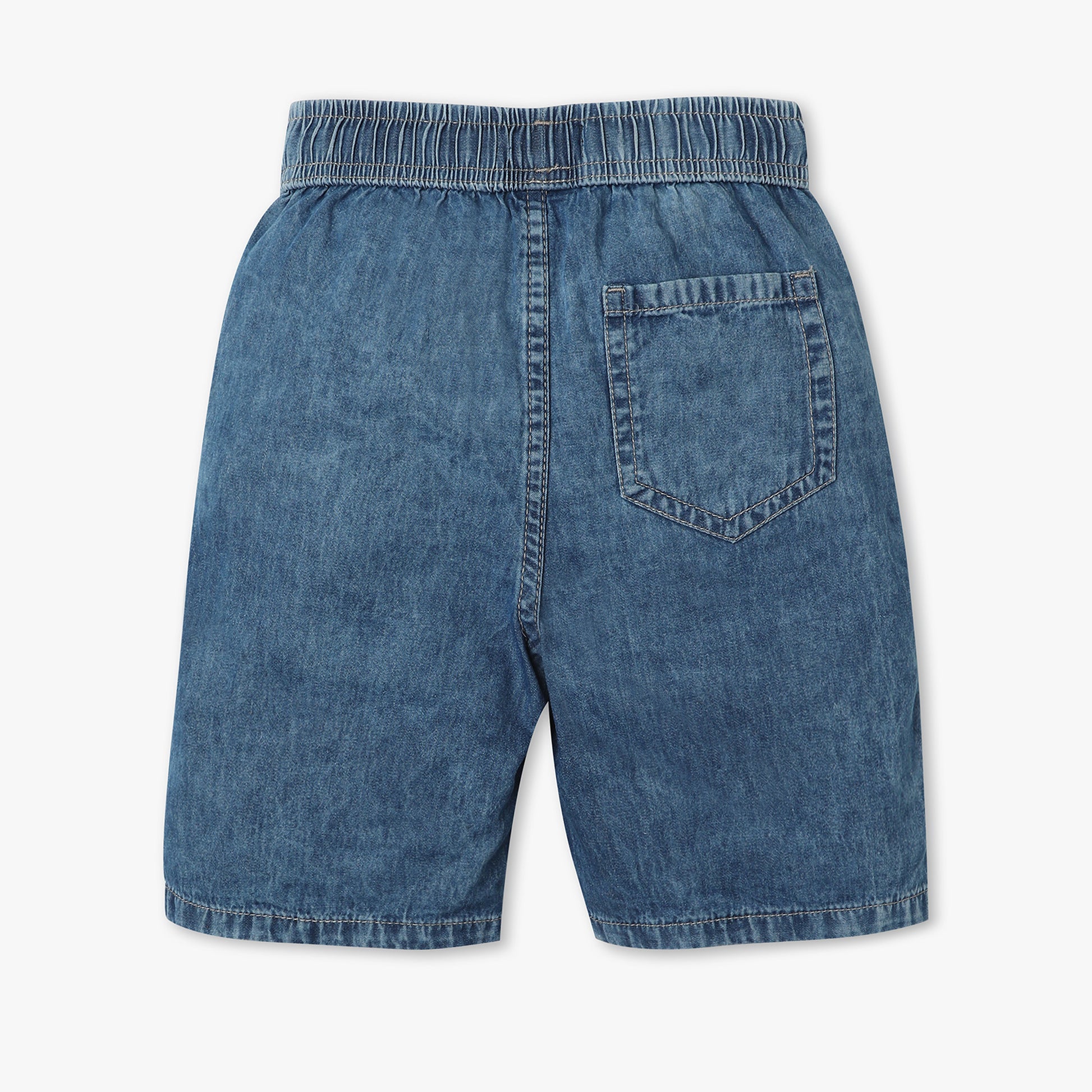Boys Solid Above Knee Fully Elasticated with Drawcord Shorts