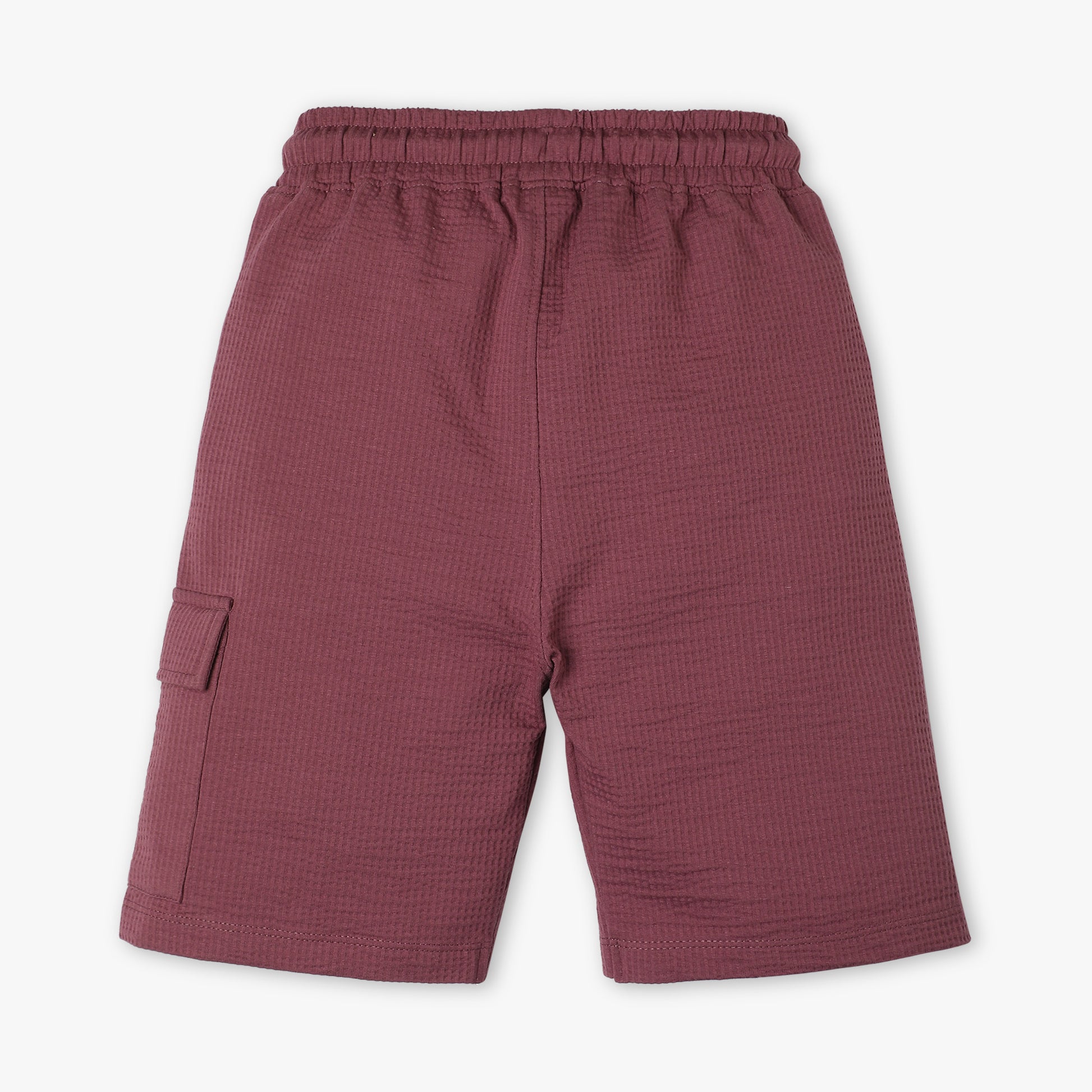Boys Regular Fit Solid Mid Rise Shorts