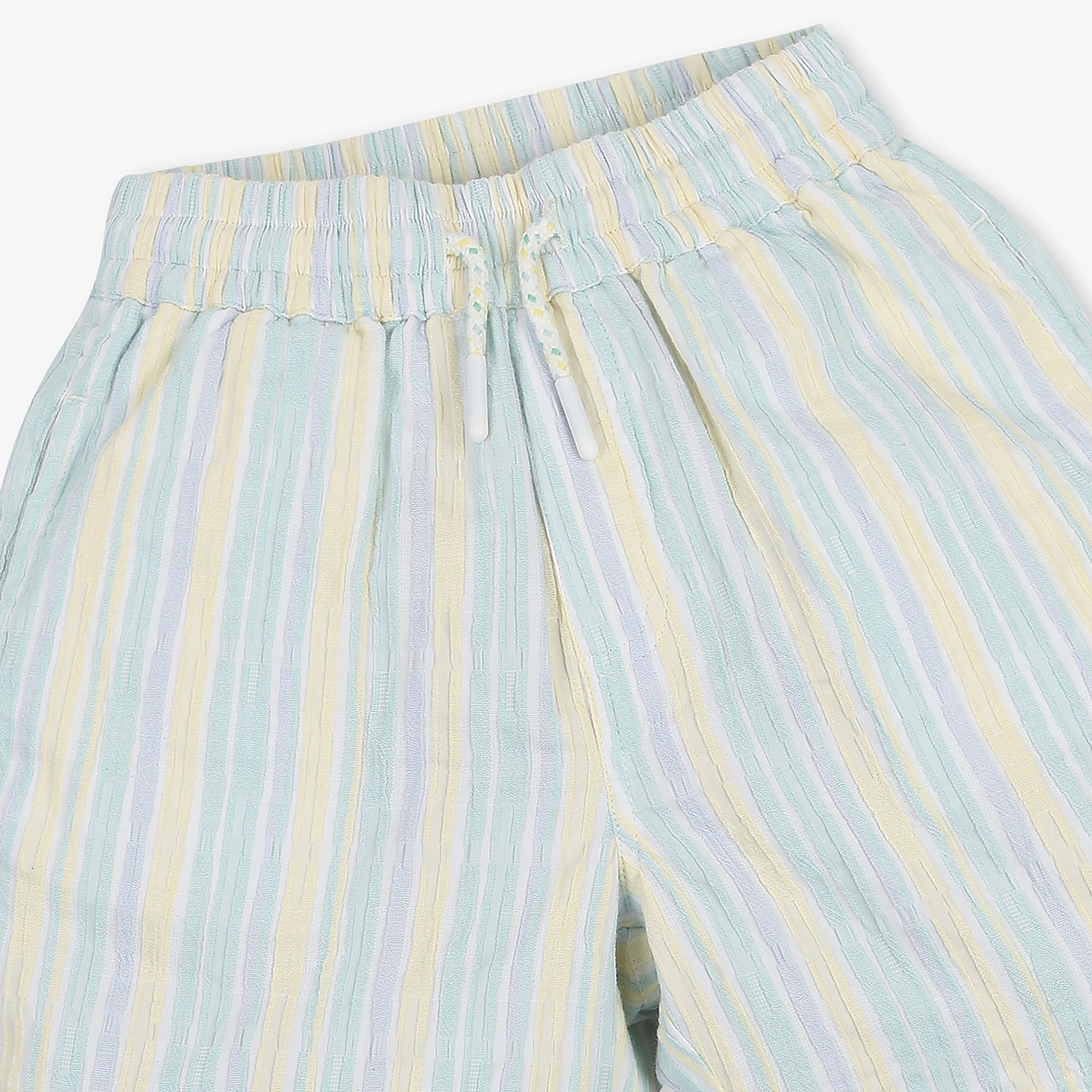 Boys Cotton Fabric Striped Shorts