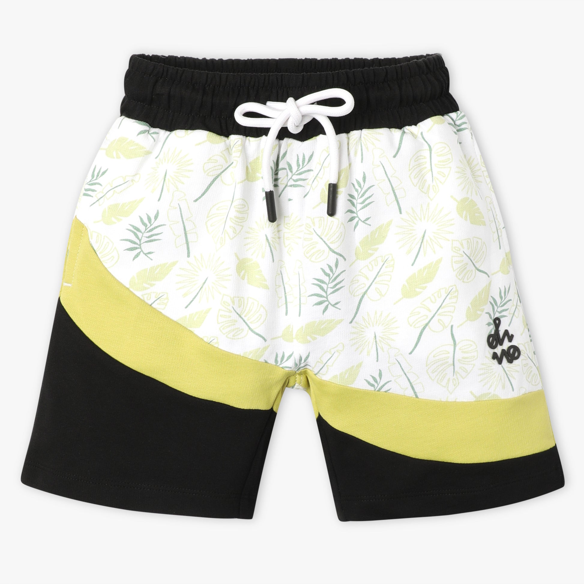 Boys Regular Fit Cut and Sew Knee Length Mid Rise Shorts