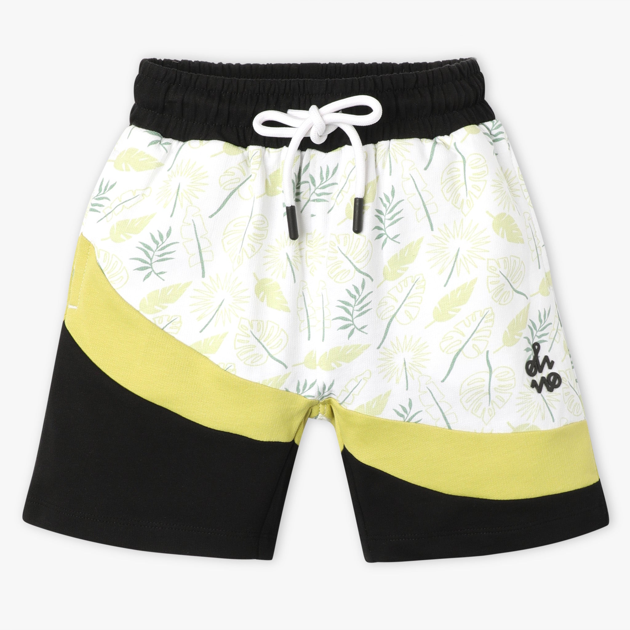 Boys Regular Fit Cut and Sew Knee Length Mid Rise Shorts