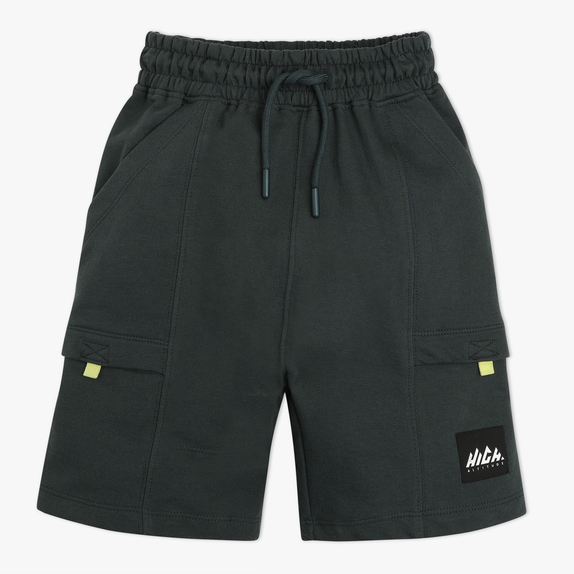 Boys Solid Knee Length Shorts