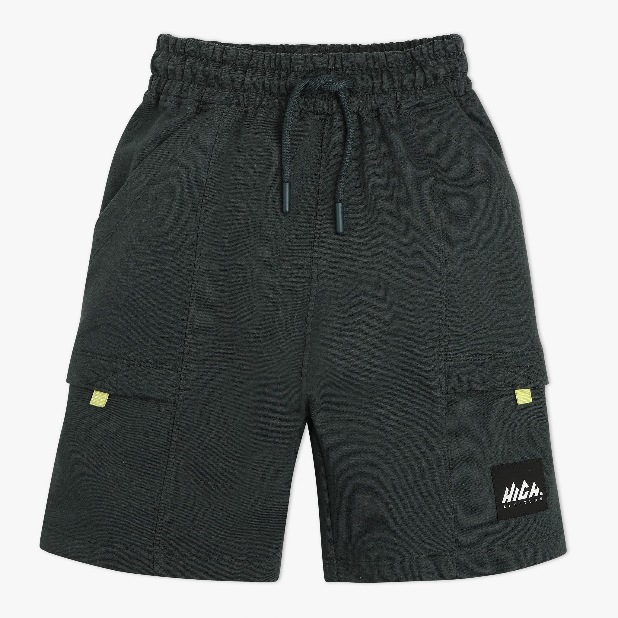 Boys Solid Knee Length Shorts