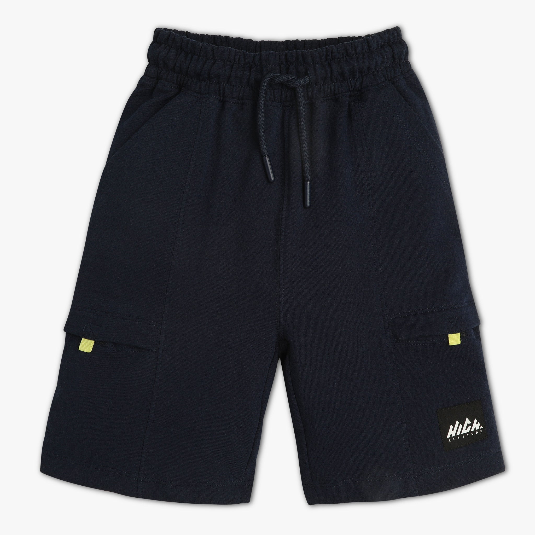 Boys Solid Knee Length Shorts