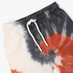 Boys Regular Fit Tie - Dye Knee Length Mid Rise Shorts