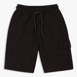 Boys Solid Knee Length Shorts