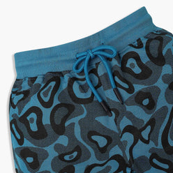 Boys Cotton All Over Print Knee Length Shorts