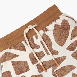 Boys Cotton All Over Print Knee Length Shorts