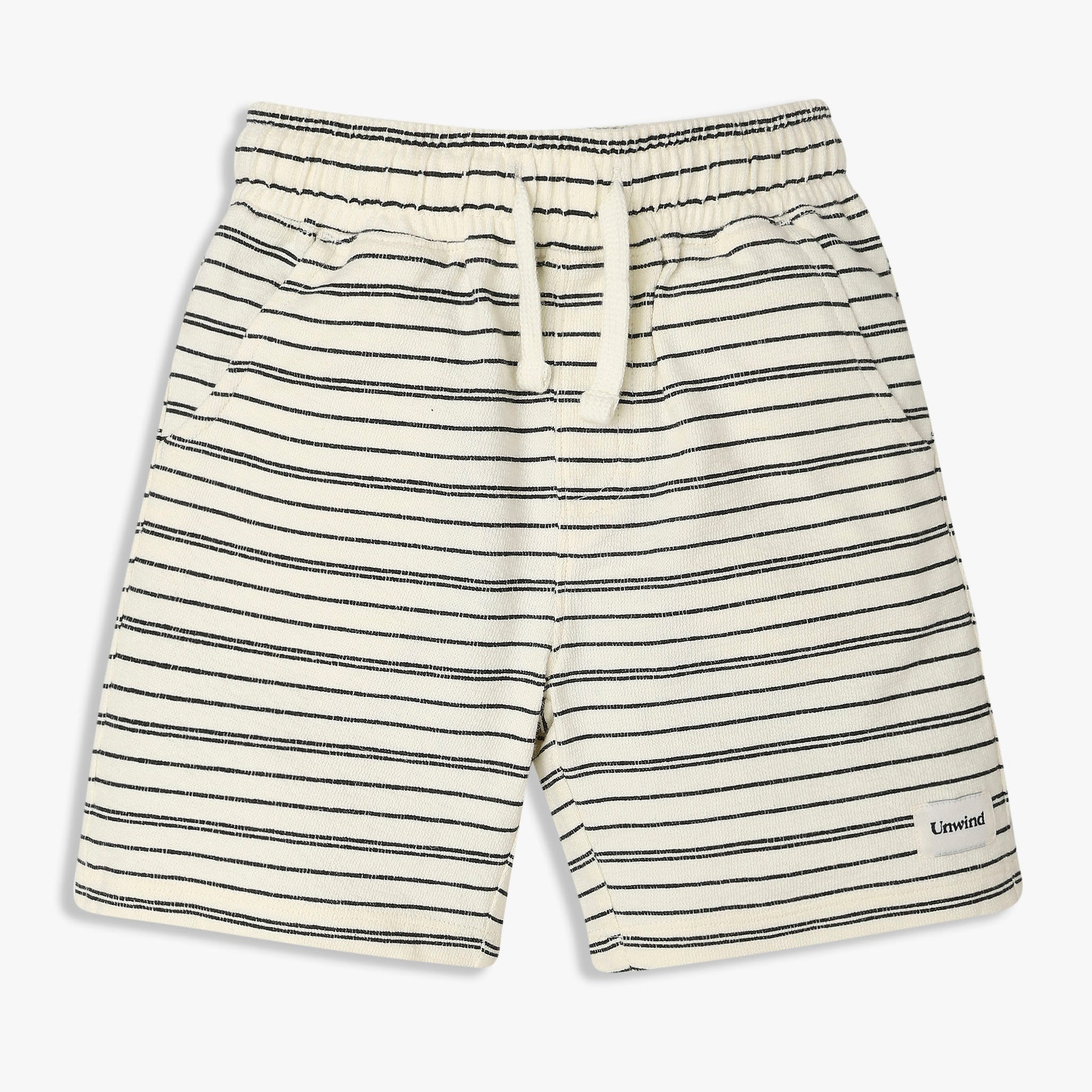Boys Cotton Striped Knee Length Shorts