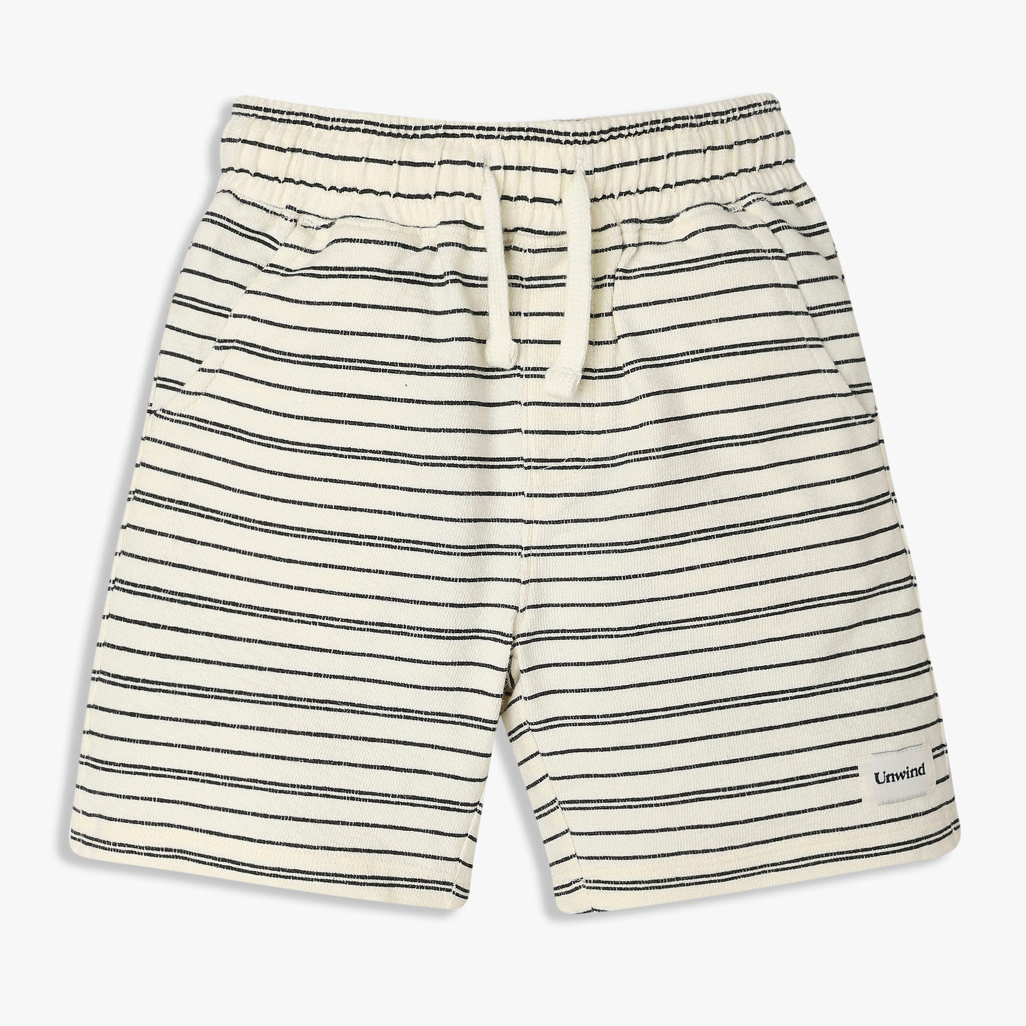 Boys Cotton Striped Knee Length Shorts