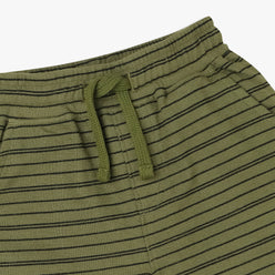 Boys Cotton Striped Knee Length Shorts