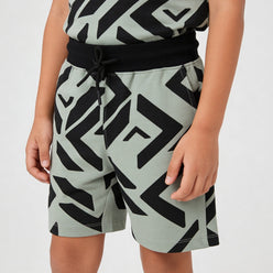 Boys Cotton Future Squad Printed Shorts