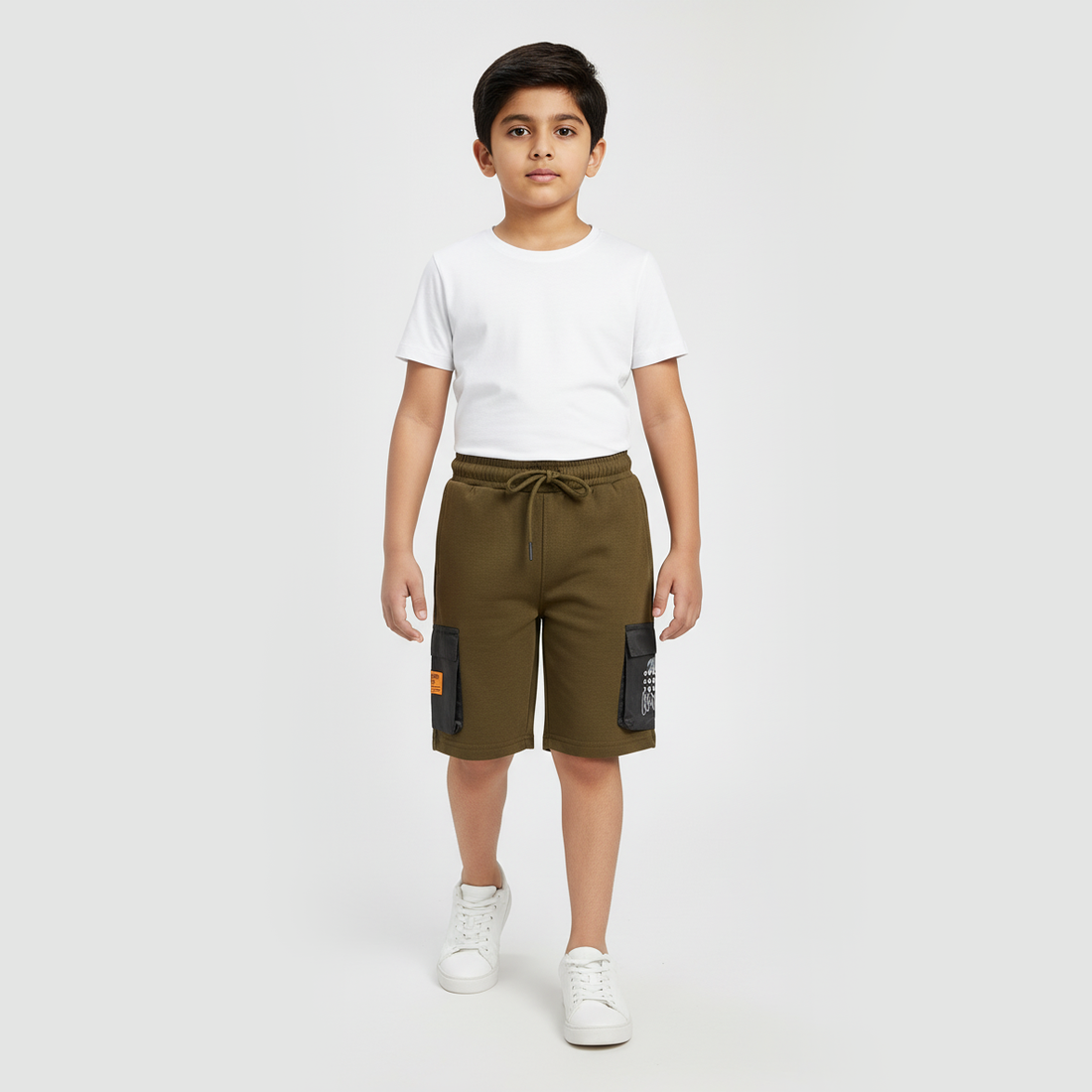 Boys Cut and Sew Street Crew Oversize Shorts
