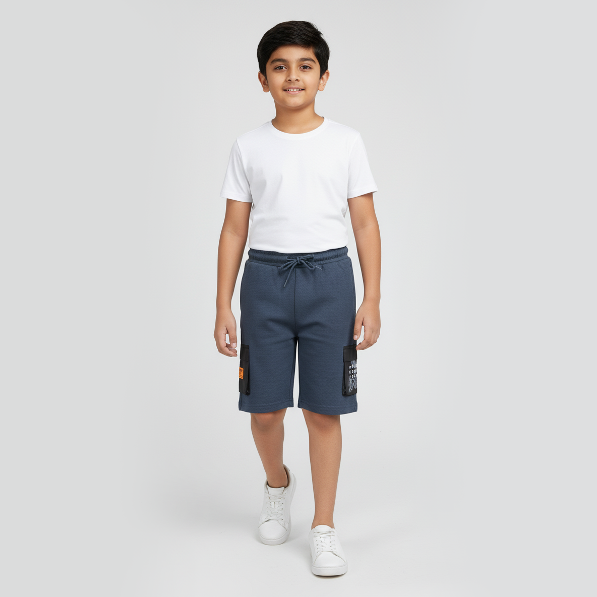 Boys Cut and Sew Street Crew Oversize Shorts