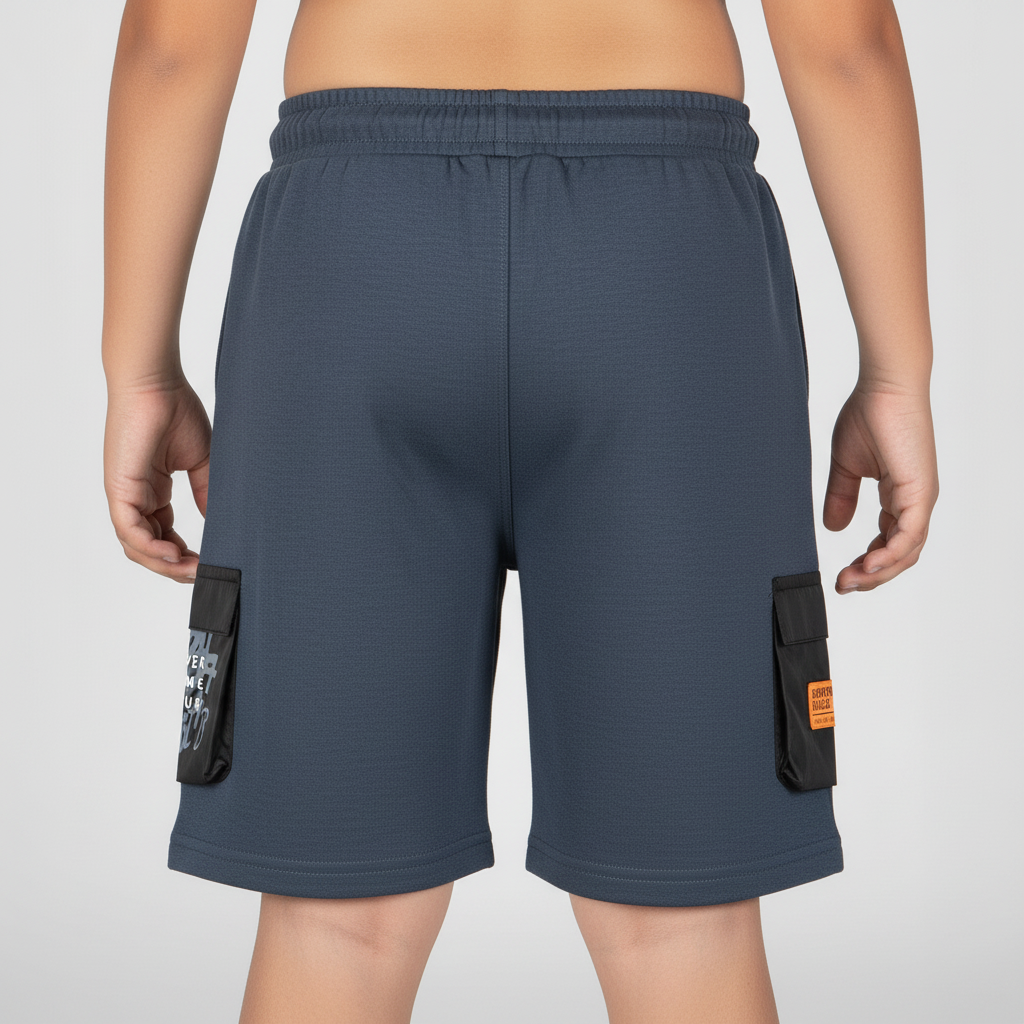 Boys Cut and Sew Street Crew Oversize Shorts