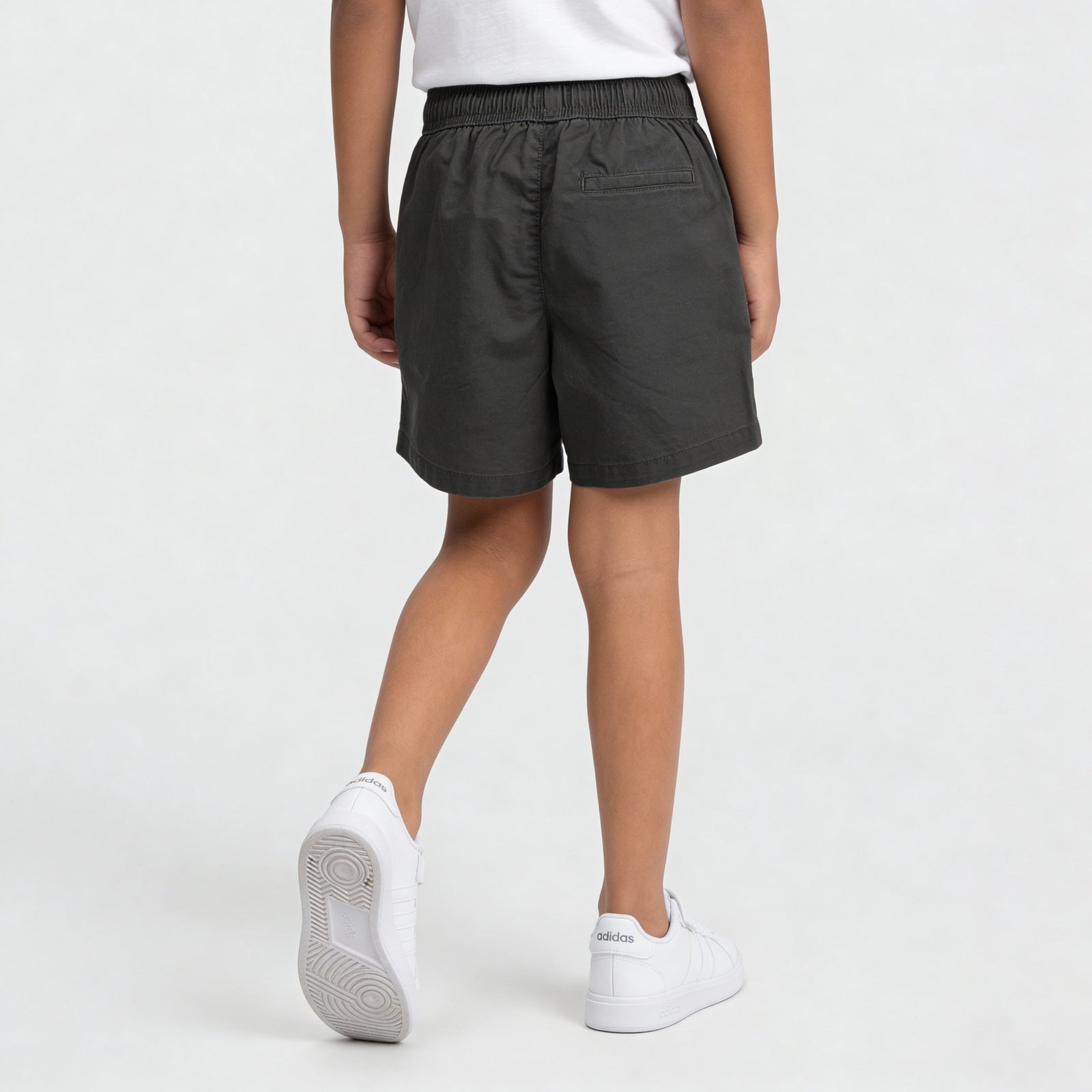 Boys Cotton Solid Pull On Shorts