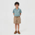 Boys Cotton Solid Pull On Shorts