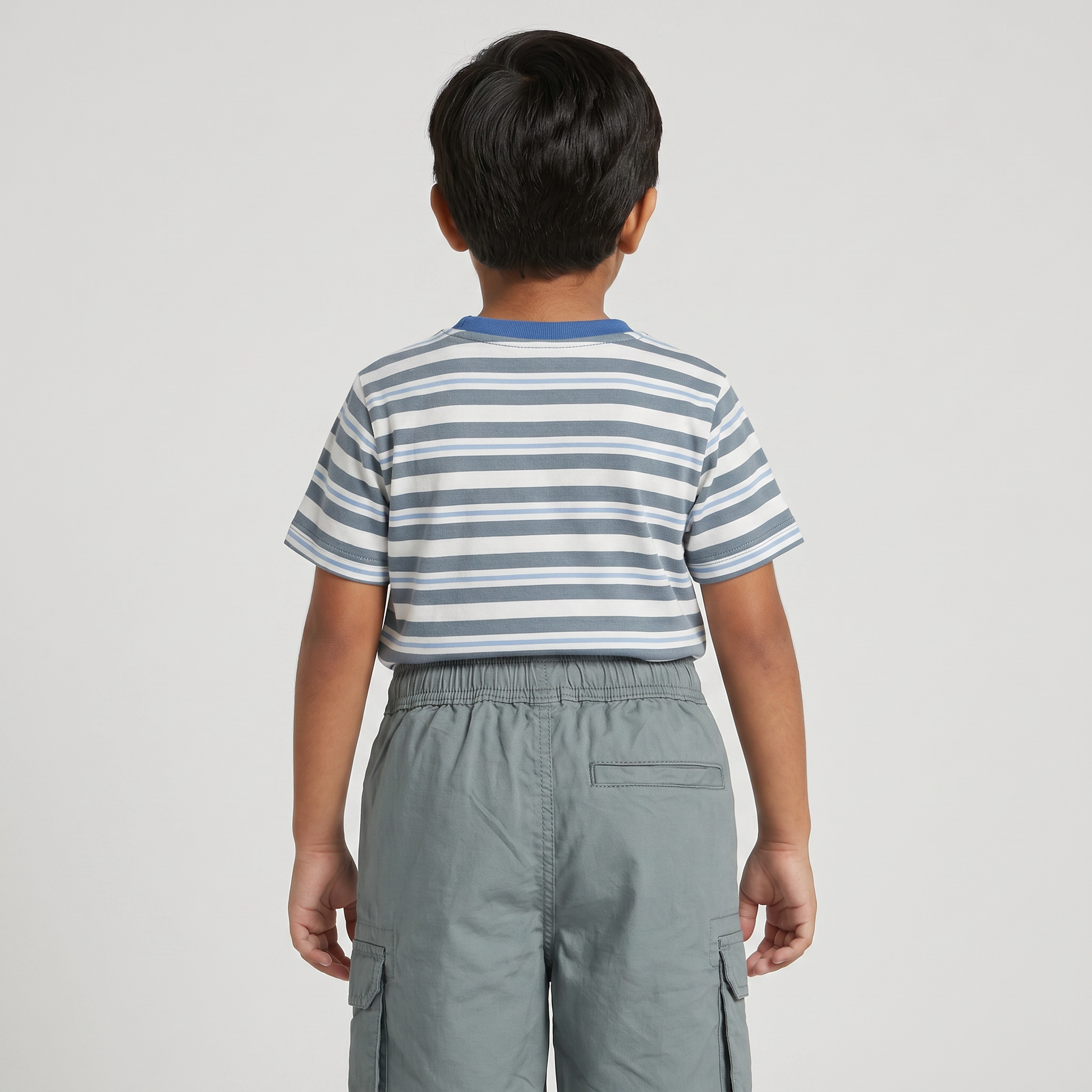 Boys Cotton Solid Pull On Shorts