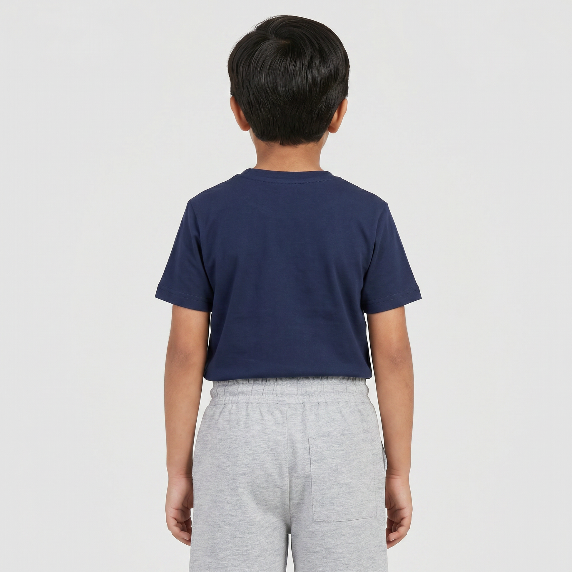 Boys Solid Mid Rise Shorts