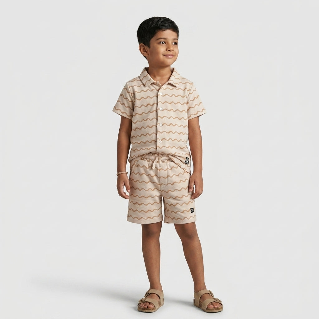 Boys Cotton Printed Shorts
