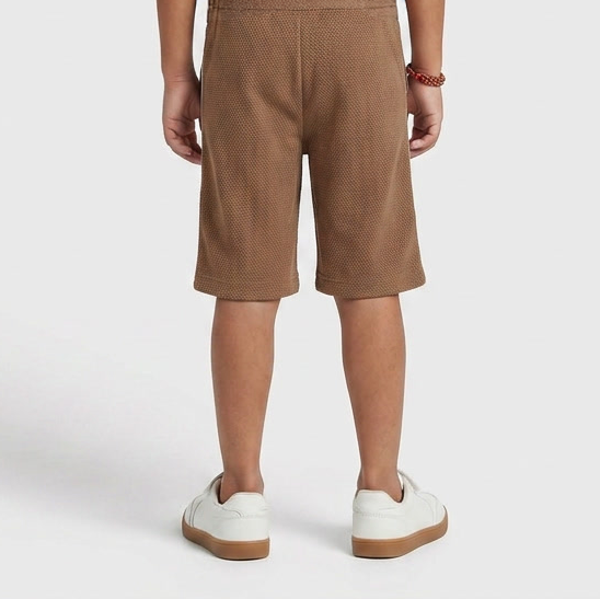 Boys Cotton Solid Shorts