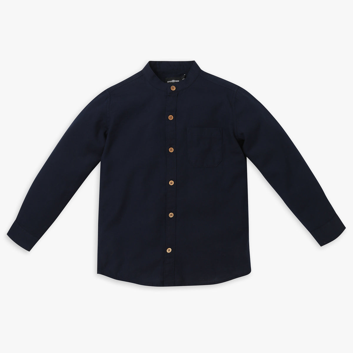 Boys Regular Fit Solid Shirt