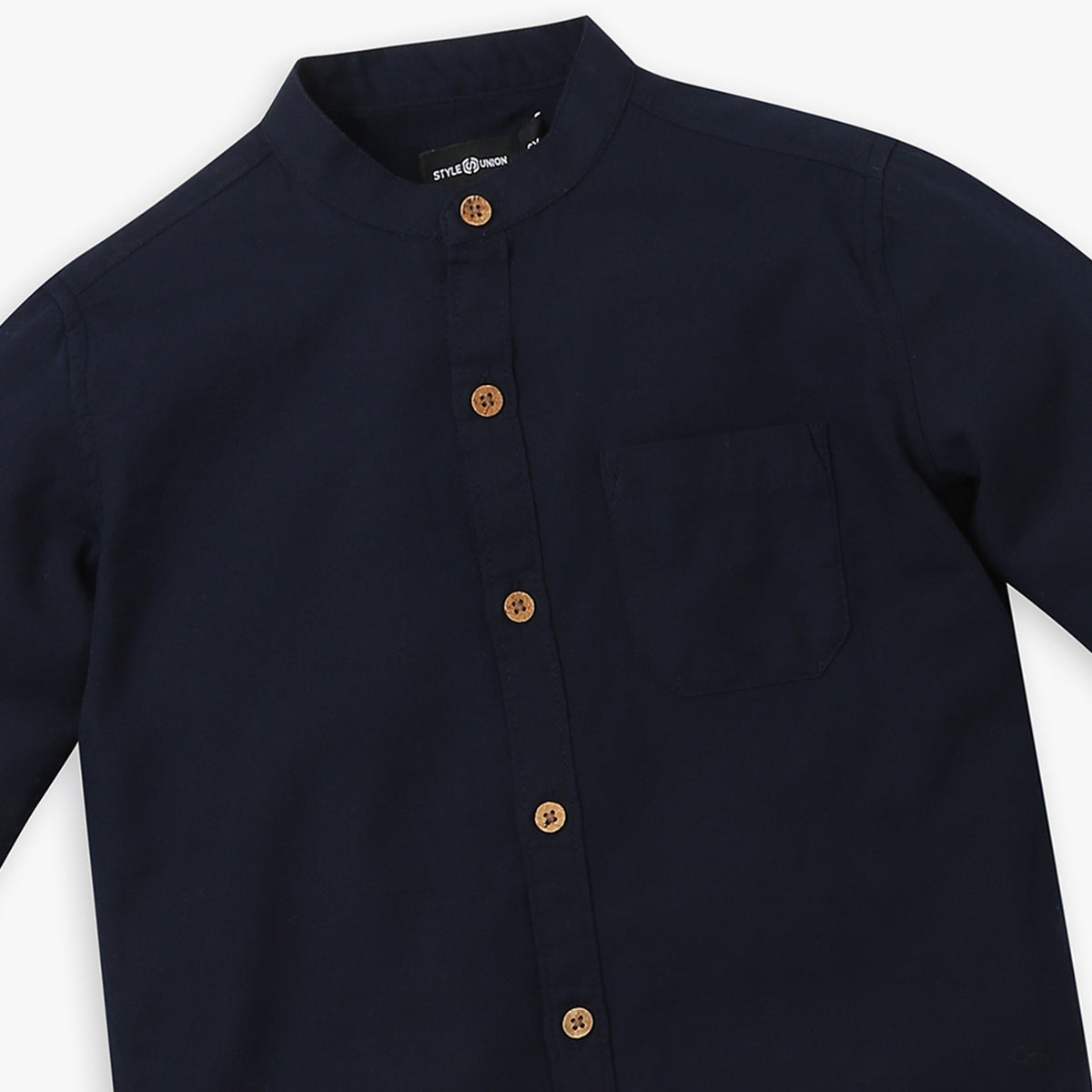 Boys Regular Fit Solid Shirt