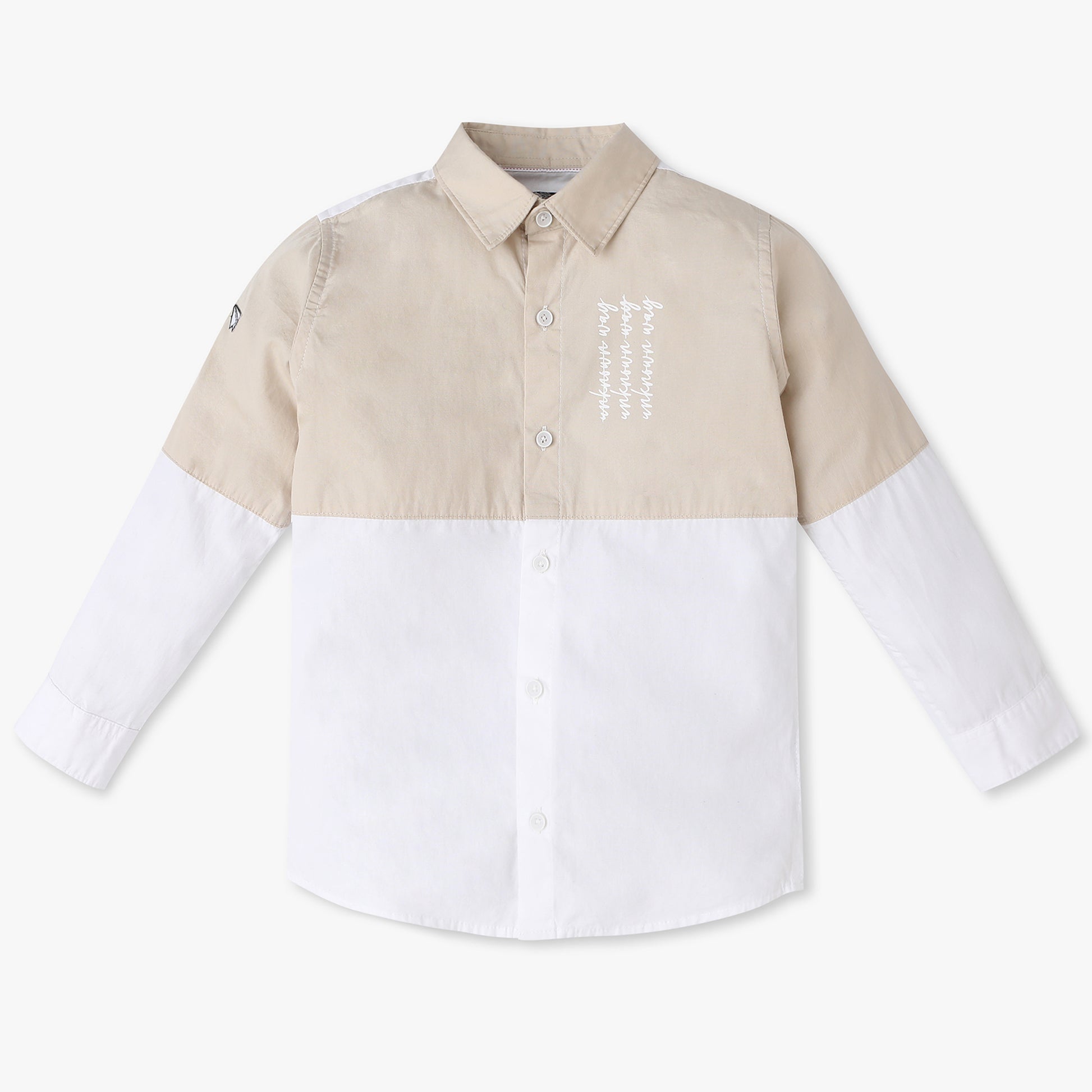 Boys Relaxed Fit Solid Shirt