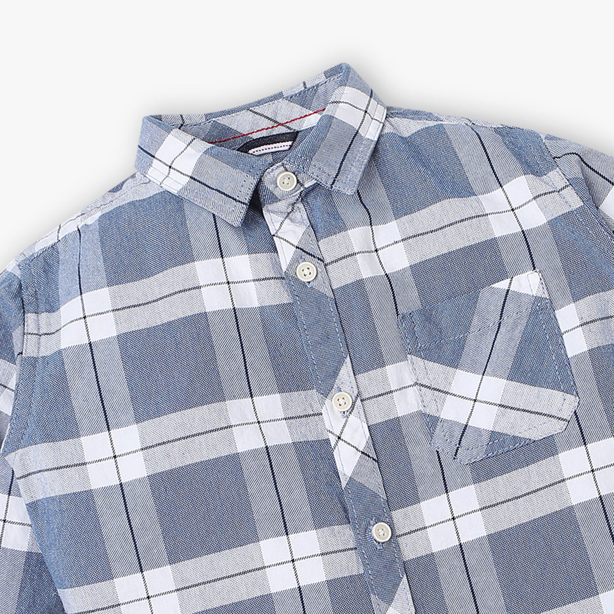 Boys Soft Washed Yarn Dyed Checkered Cruiser Shirt