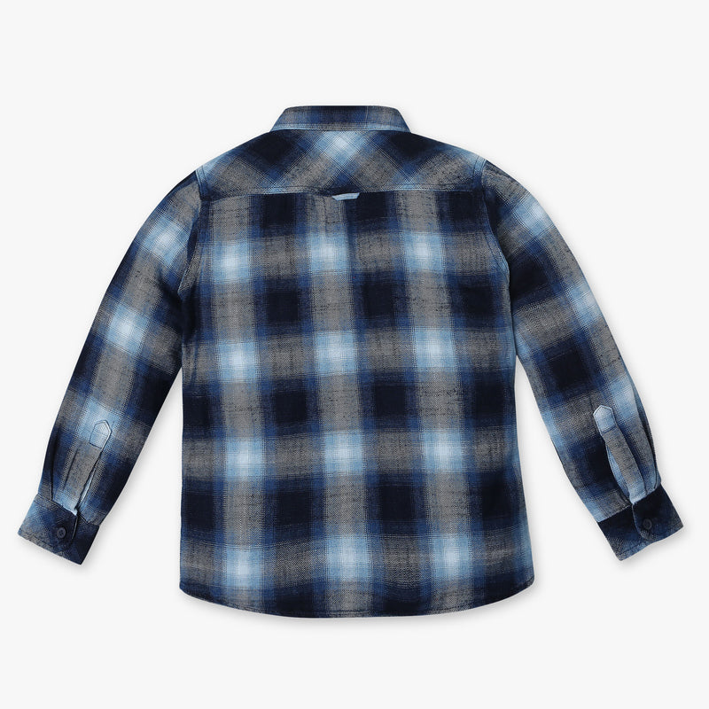 Boys Regular Fit Checkered Shirt