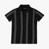 Boys Regular Fit Shirt Collar Striped Shirt
