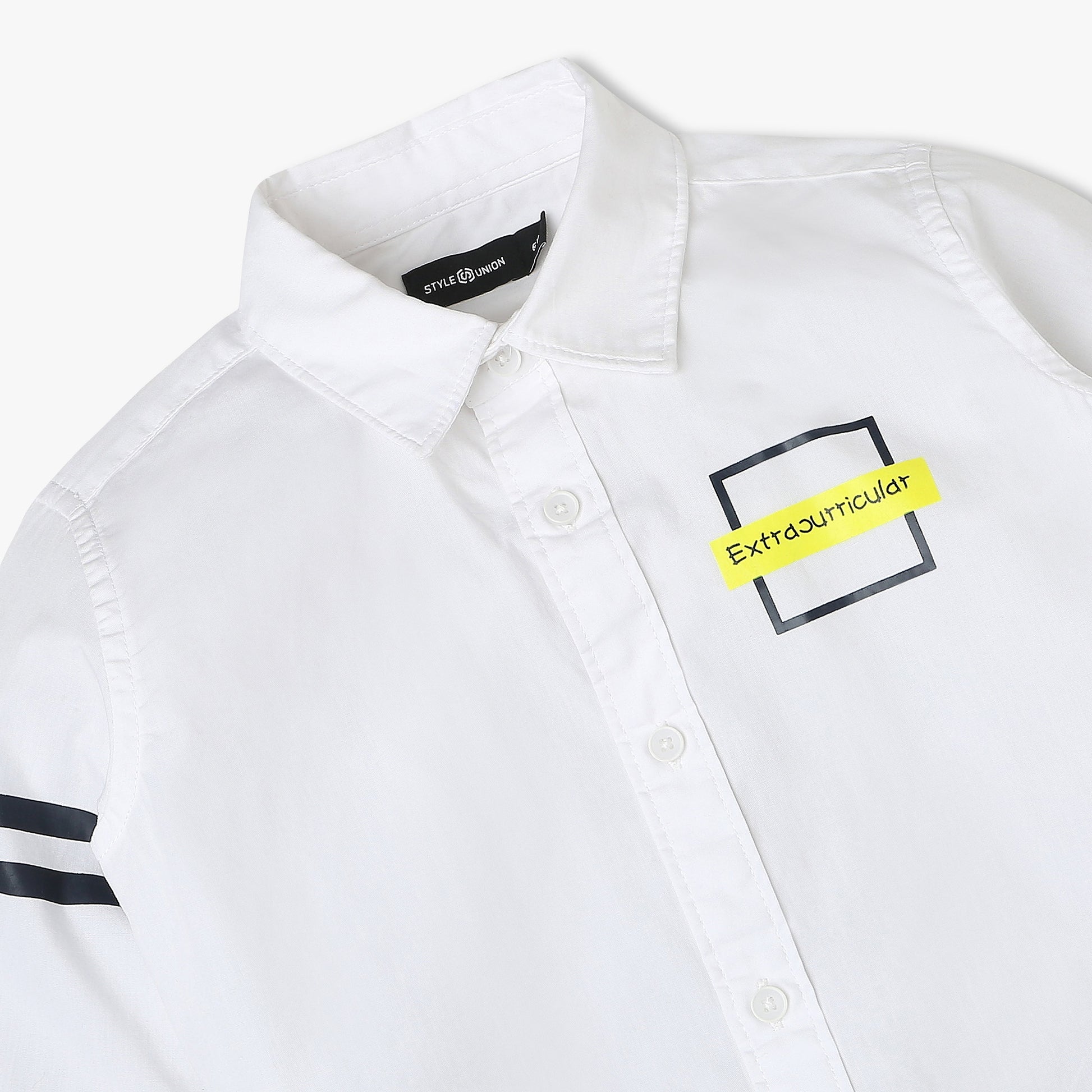 Boys Regular Fit Solid Shirt