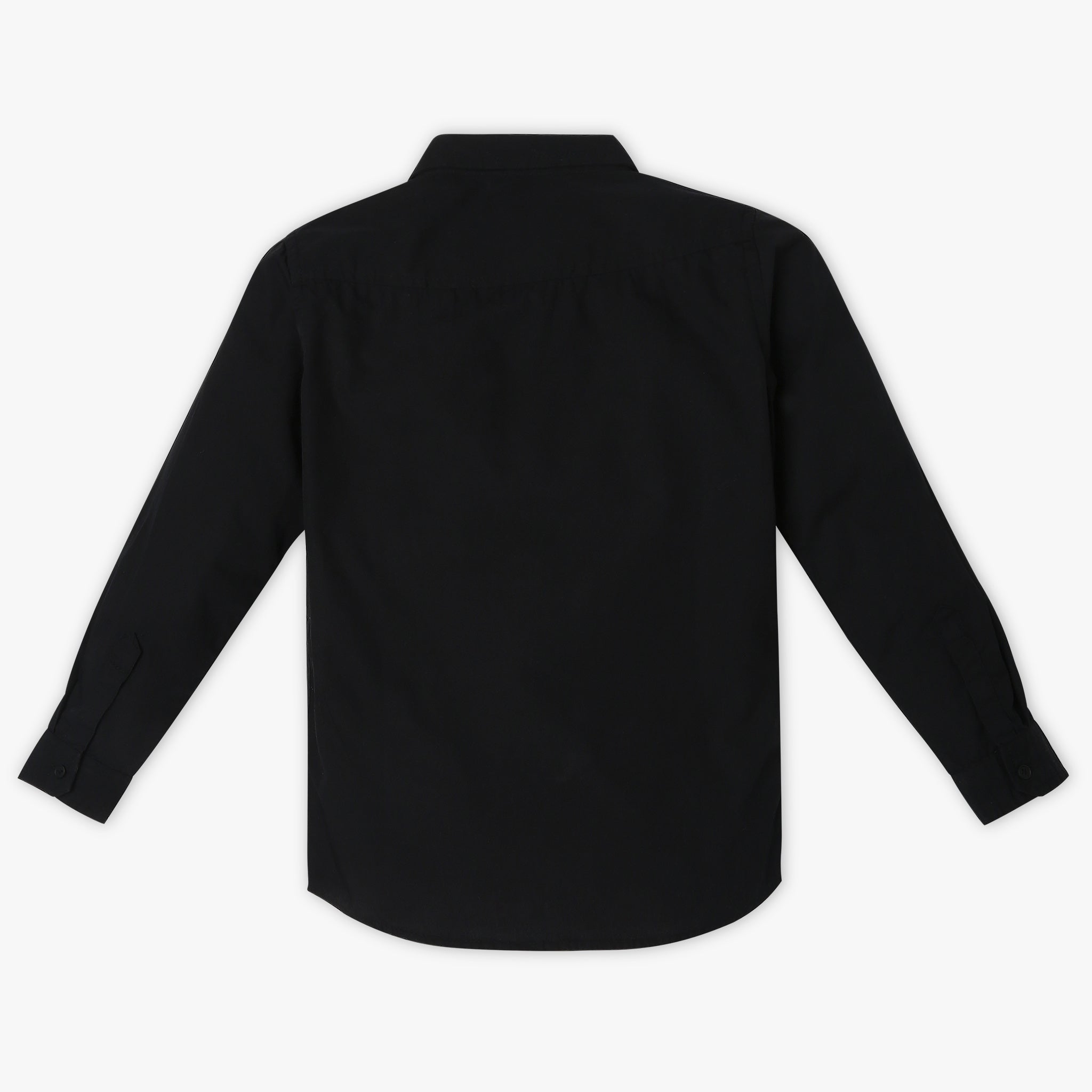 Boys Regular Fit Solid Shirt Collar Shirt