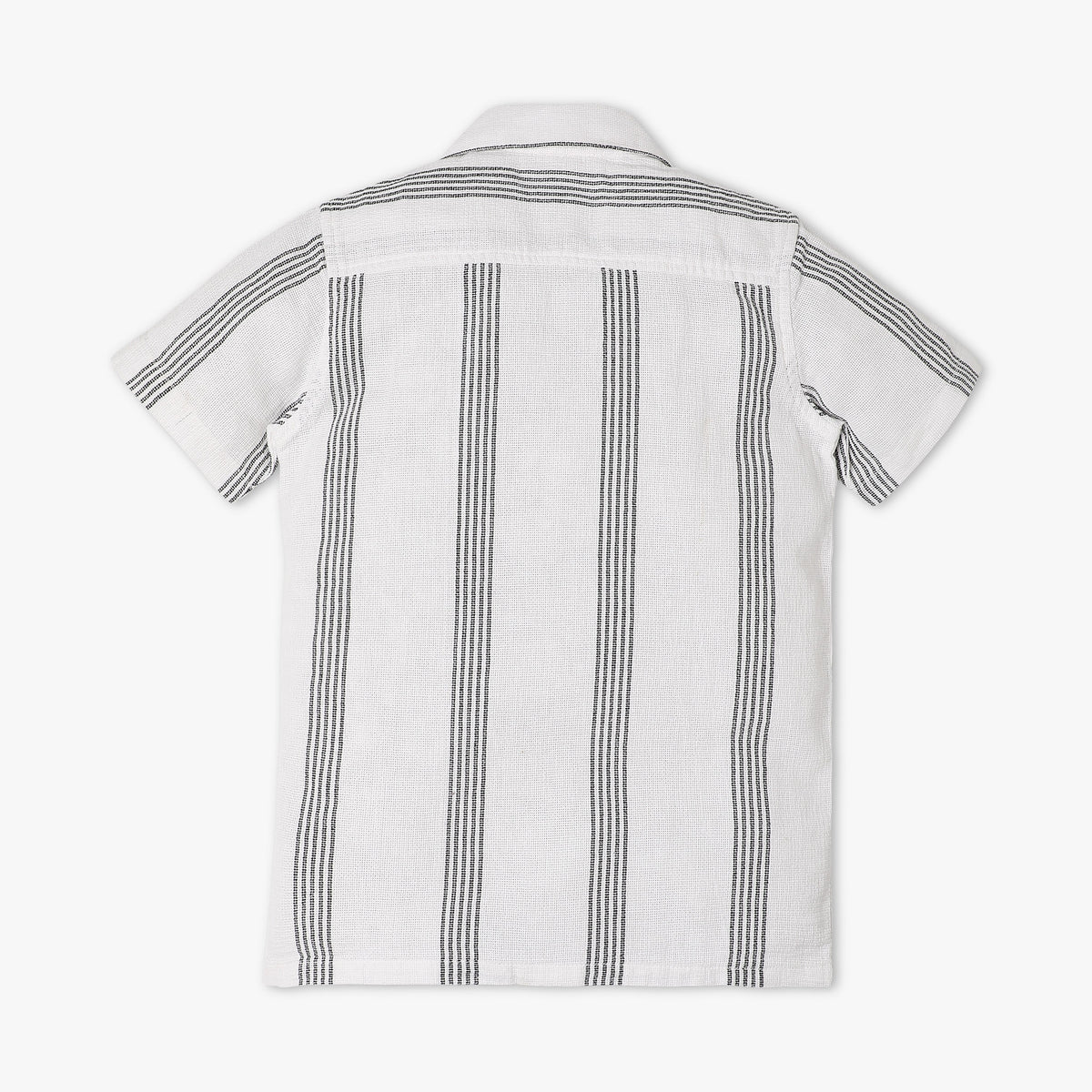 Boys Regular Fit Shirt Collar Striped Shirt