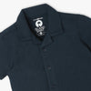 Boys Regular Fit Solid Camp Collar Half Sleeve Shirt