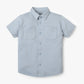 Boys Shirt Collar Half Sleeve Cuban Shirt
