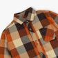 Boys Cotton Checkered Shirt