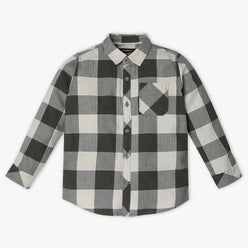 Boys Regular Fit Checkered Shirt Collar Shirt