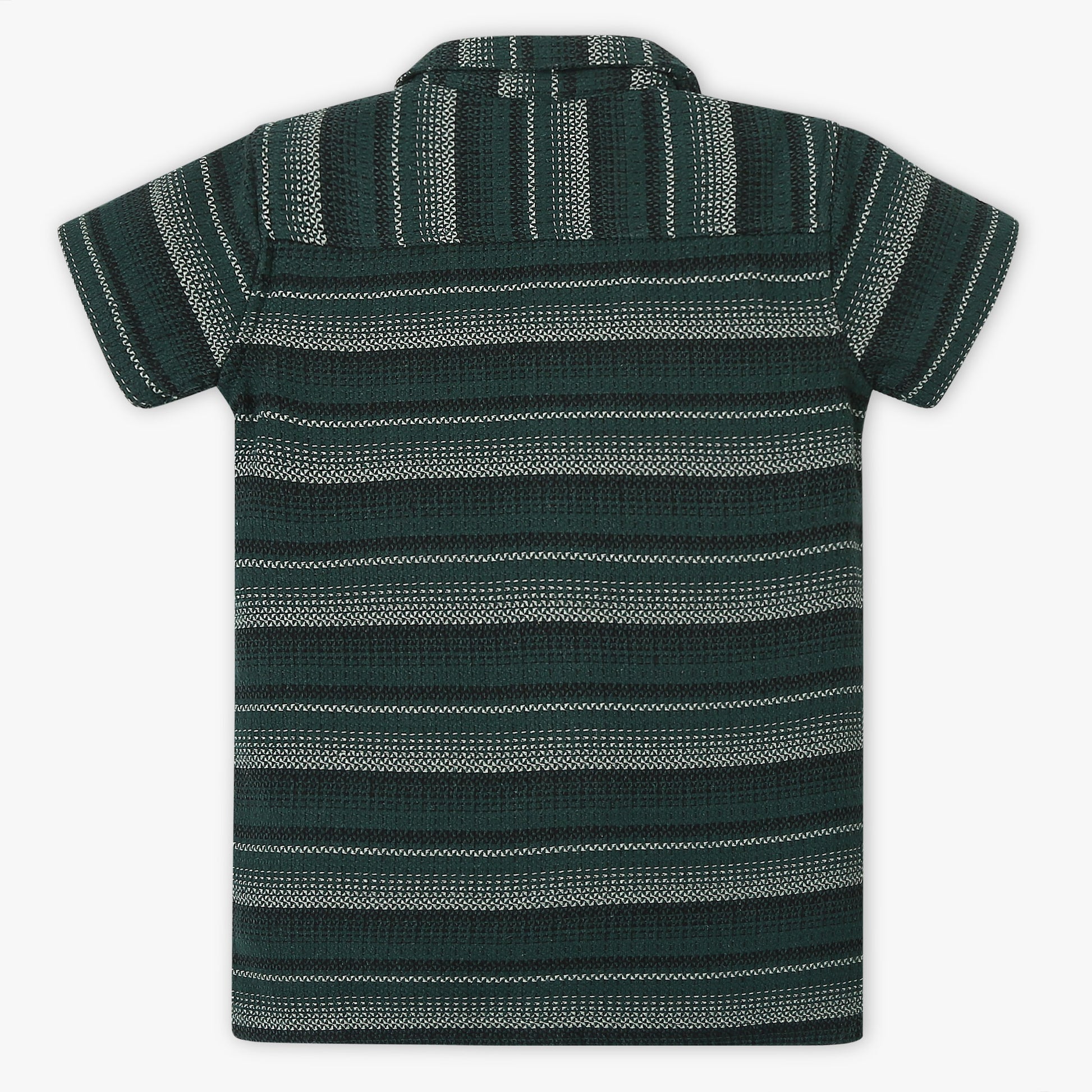 Boys Regular Fit Striped Shirt Collar Shirt
