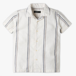 Boys Regular Fit Striped Shirt Collar Shirt