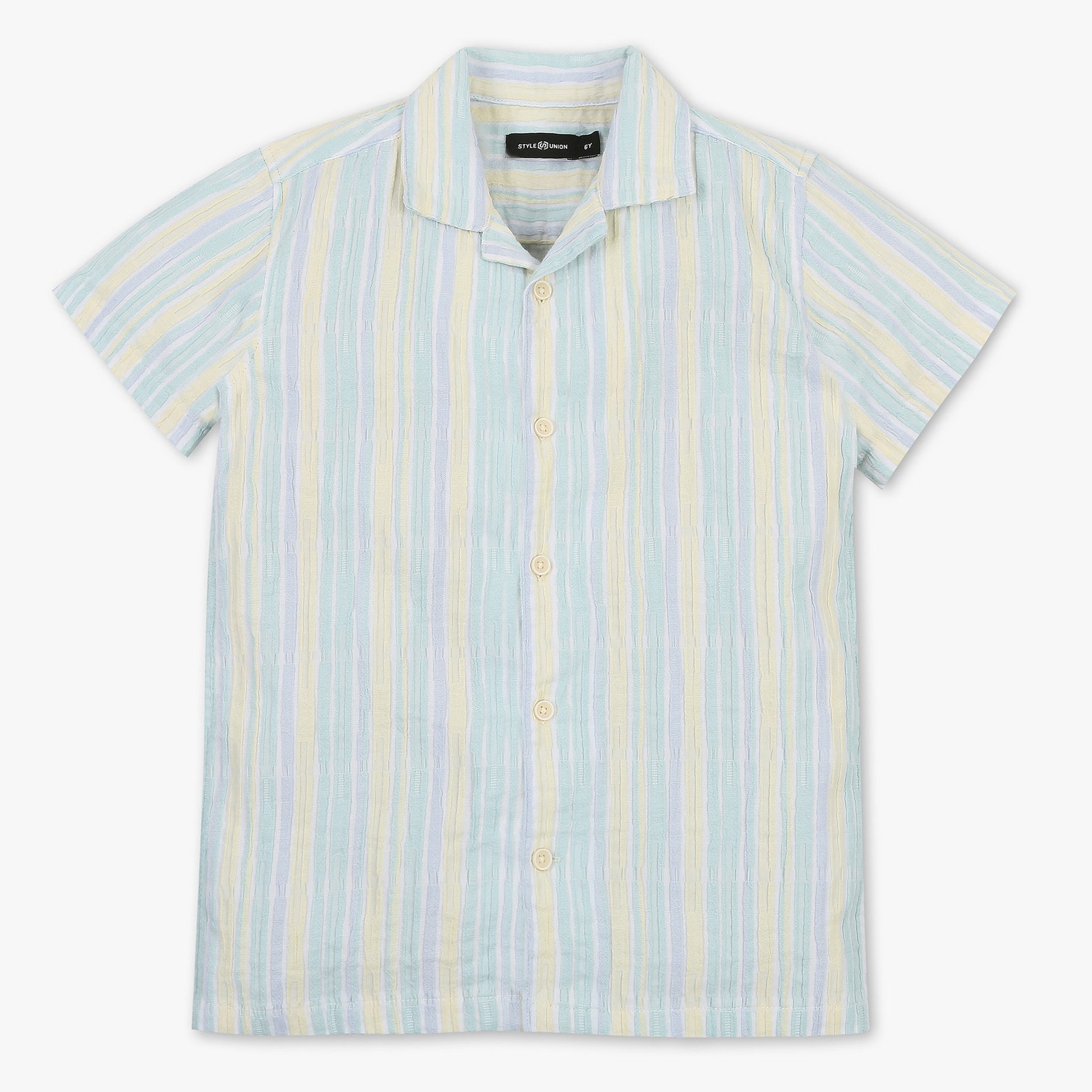 Boys Cotton Fabric Striped Shirt