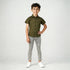 Boys Half Sleeve Shirt Collar Solid Shirt