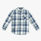 Boys Collar Full Length Sleeve Checkered Shirt