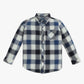 Boys Collar Full Length Sleeve Checkered Shirt