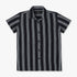 Boys Regular Fit Striped Shirt Collar Half Sleeve Shirt
