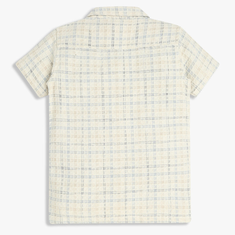 Boys Cuban Half Sleeve Shirt