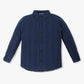 Boys Relaxed Fit Solid Shirt Collar Shirt
